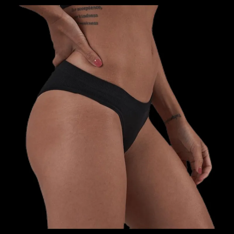 Pieces Ymmi Rib Brief 2-Pack Black Svart Sale