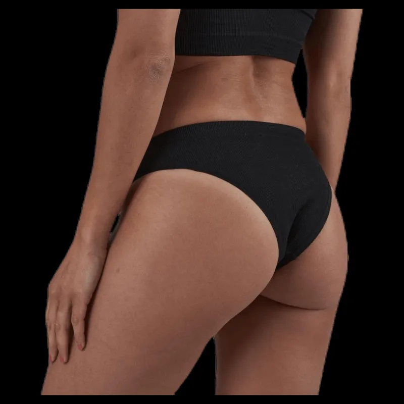 Pieces Ymmi Rib Brief 2-Pack Black Svart Sale