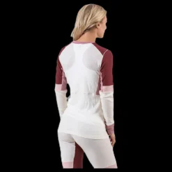 Sale Kari Traa Yndling Long Sleeve Shirt White/Red Vit och Röd