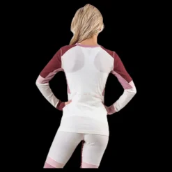 Sale Kari Traa Yndling Long Sleeve Shirt White/Red Vit och Röd