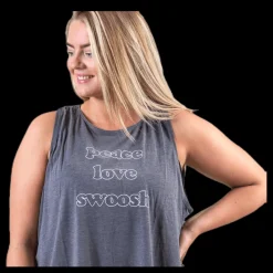 Nike Yoga Collection Tank GRX Plus White/Black Grå Outlet