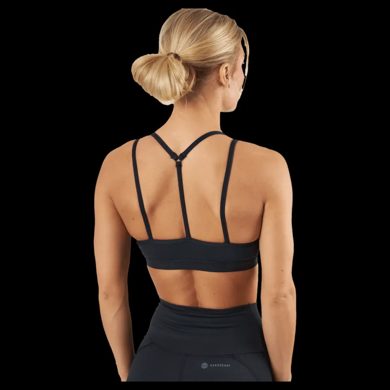 Clearance adidas Yoga Essentials Light-Support Bra Black Svart