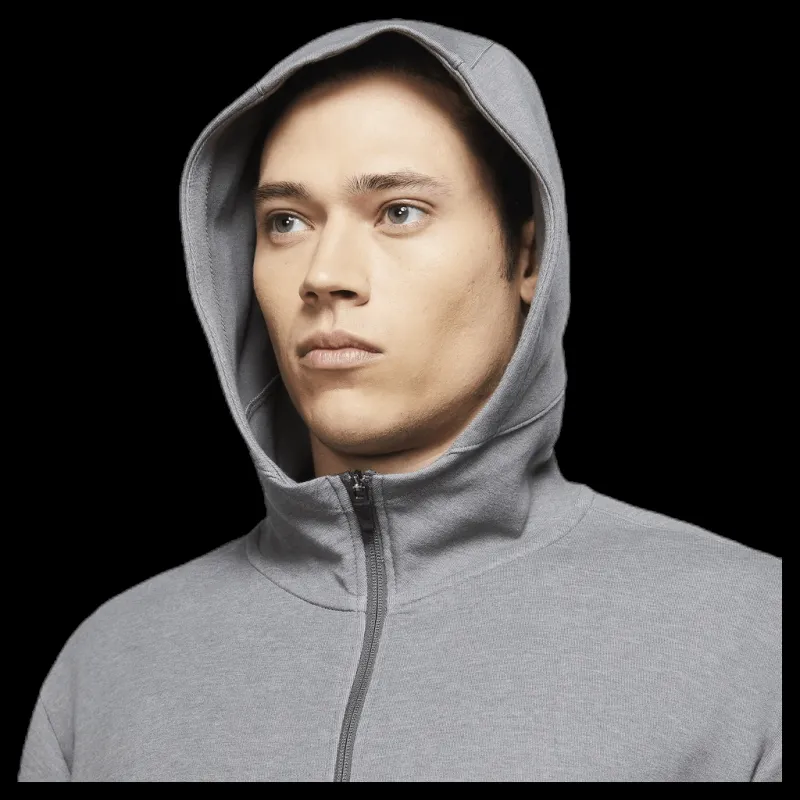 New Nike Yoga Full-Zip Hoodie Black/Grey Grå