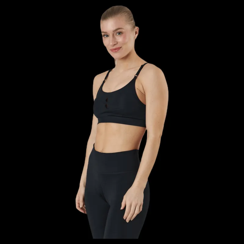 Nike Yoga Indy Essentials Bra Black/Grey Svart Discount