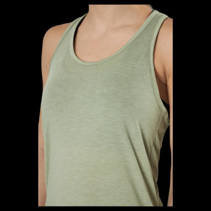 Nike Yoga Layer Tank White/Yellow Grön New