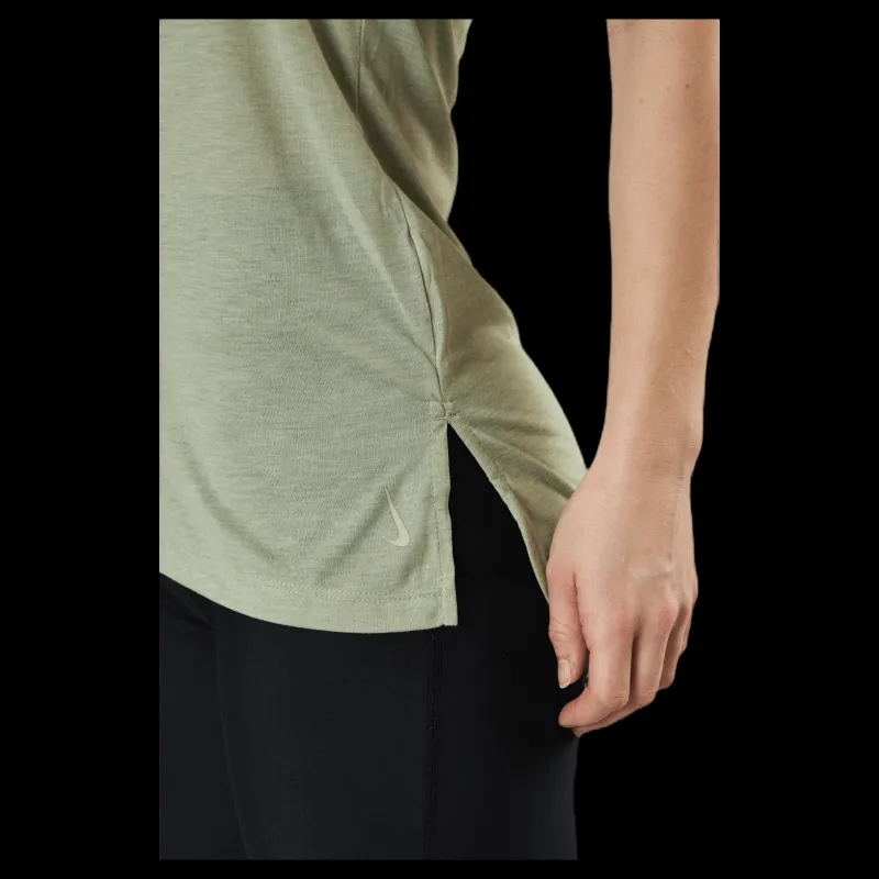 Nike Yoga Layer Tank White/Yellow Grön New