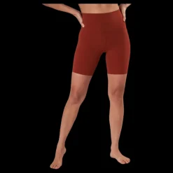 New Nike Yoga Luxe 7" Shorts Orange Röd