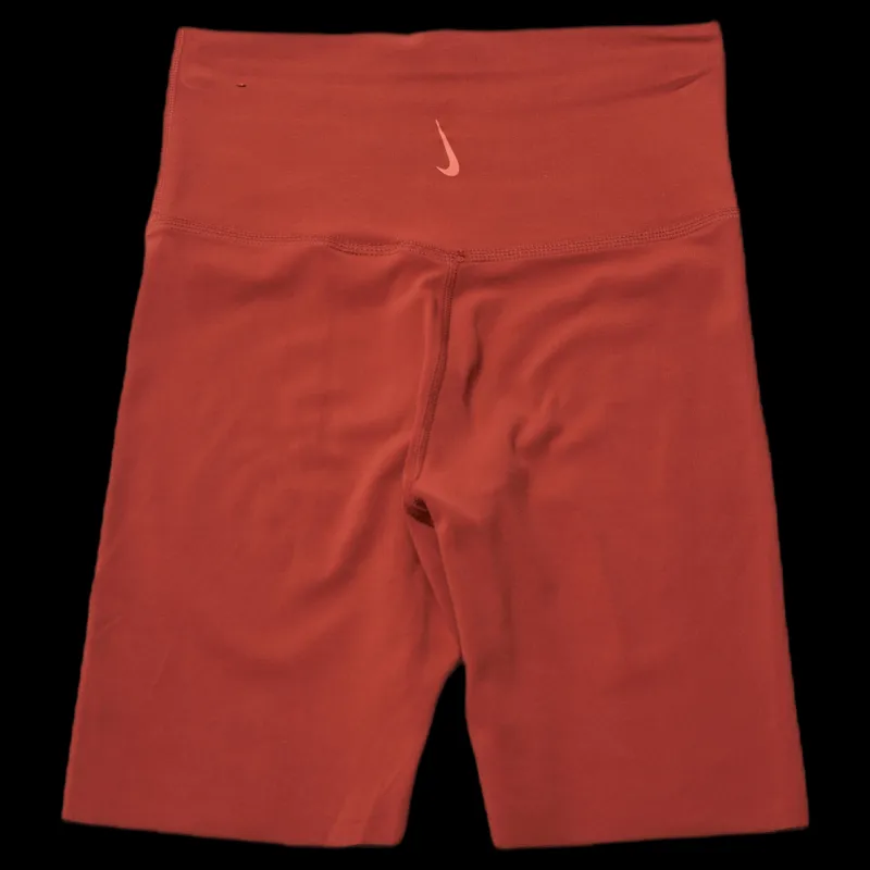 New Nike Yoga Luxe 7" Shorts Orange Röd