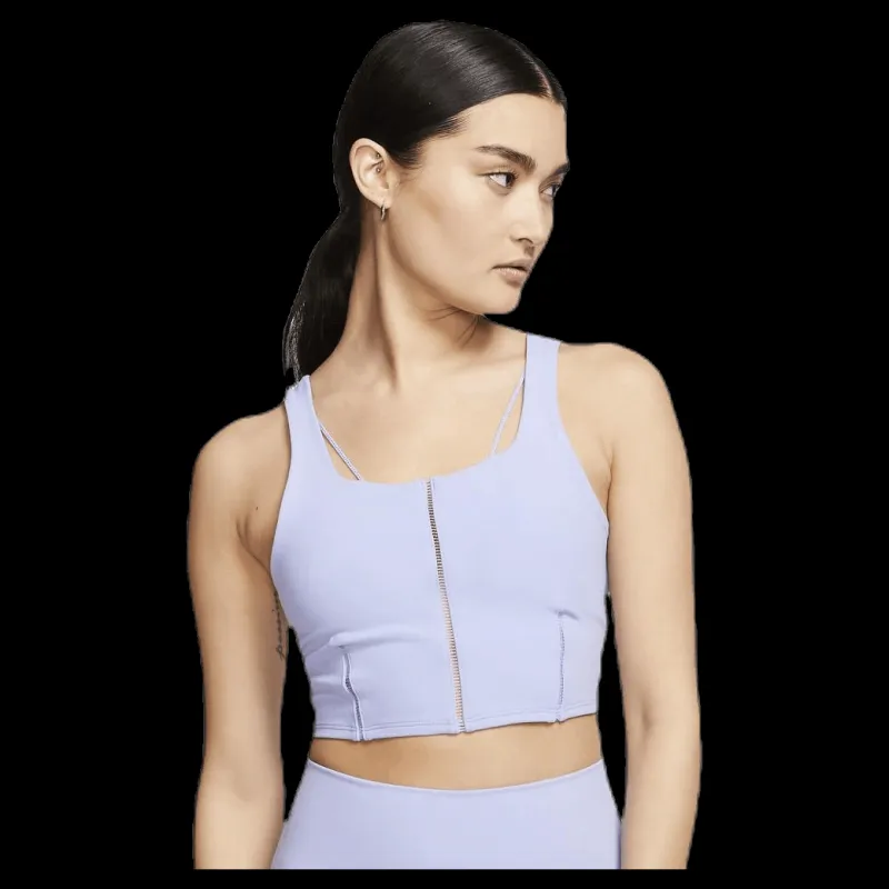 Hot Nike Yoga Luxe Crop Tank Purple Vit