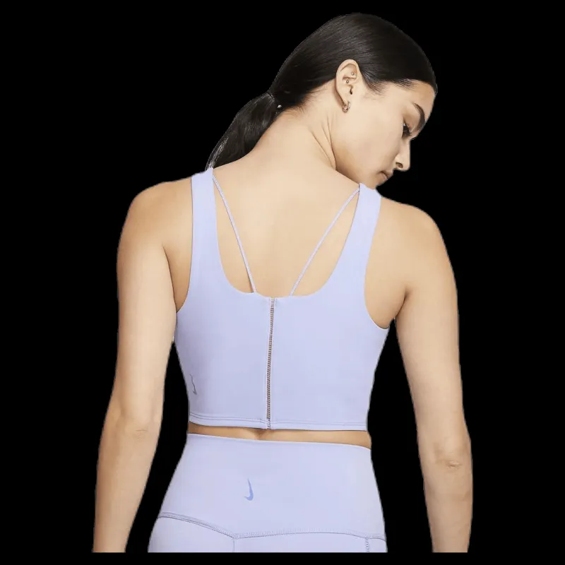Hot Nike Yoga Luxe Crop Tank Purple Vit