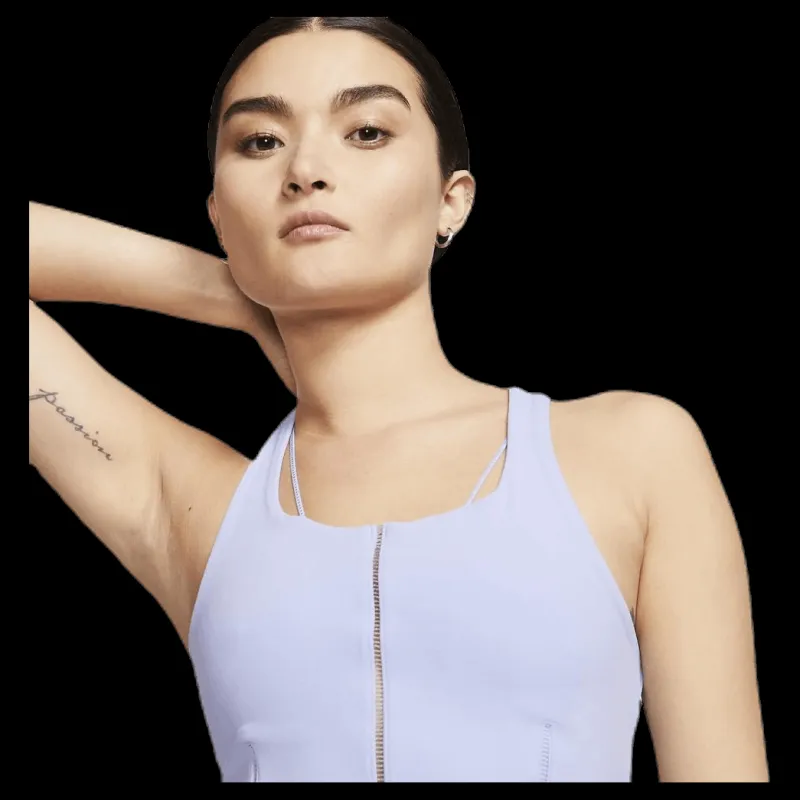 Hot Nike Yoga Luxe Crop Tank Purple Vit
