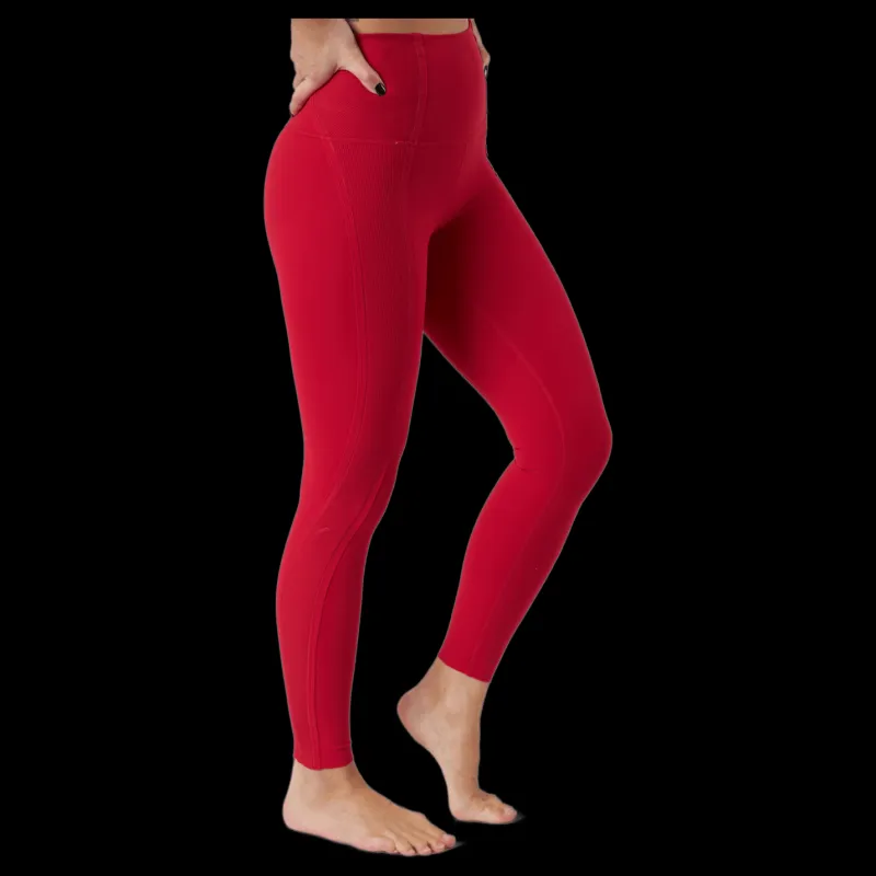 Hot Nike Yoga Luxe Dri-fit Women's 7/8 Gym Red/team Red Röd