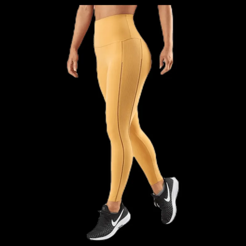 Nike Yoga Luxe Rib 7/8 Tight Yellow Beige