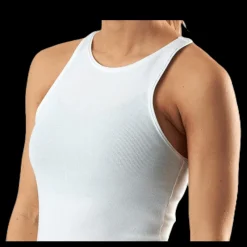 Nike Yoga Luxe Rib Tank White Vit Outlet