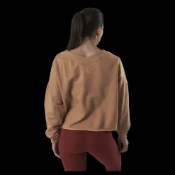 Nike Yoga Off-Mat Fleece V-Neck Pink/White Rosa och Vit