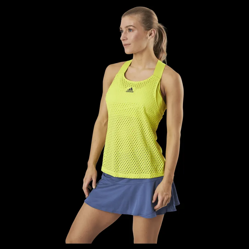 Hot adidas Tennis Y-Tank Primeblue Heat Yellow Gul