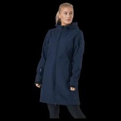 Whistler Zadie W Long Softshell Jacket Navy Blazer
