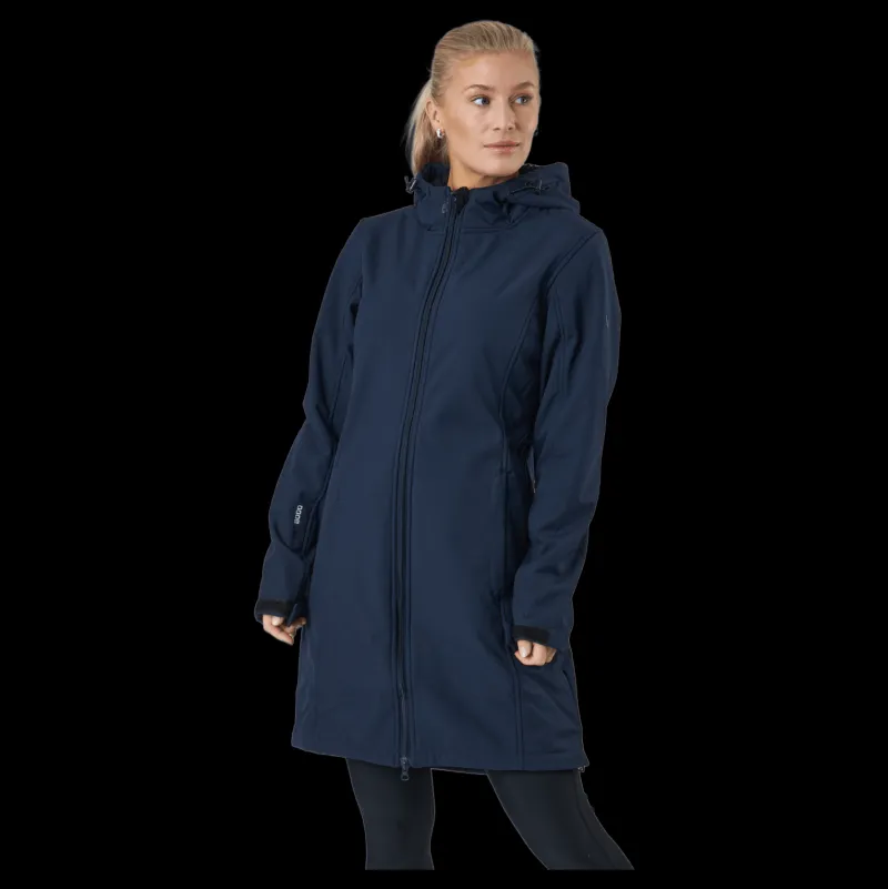 Whistler Zadie W Long Softshell Jacket Navy Blazer