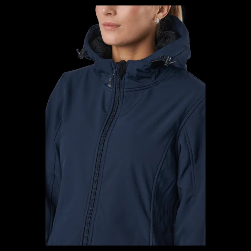 Whistler Zadie W Long Softshell Jacket Navy Blazer