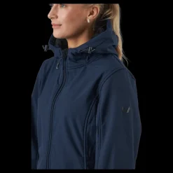Whistler Zadie W Long Softshell Jacket Navy Blazer
