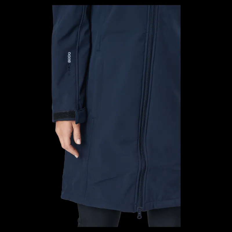 Whistler Zadie W Long Softshell Jacket Navy Blazer