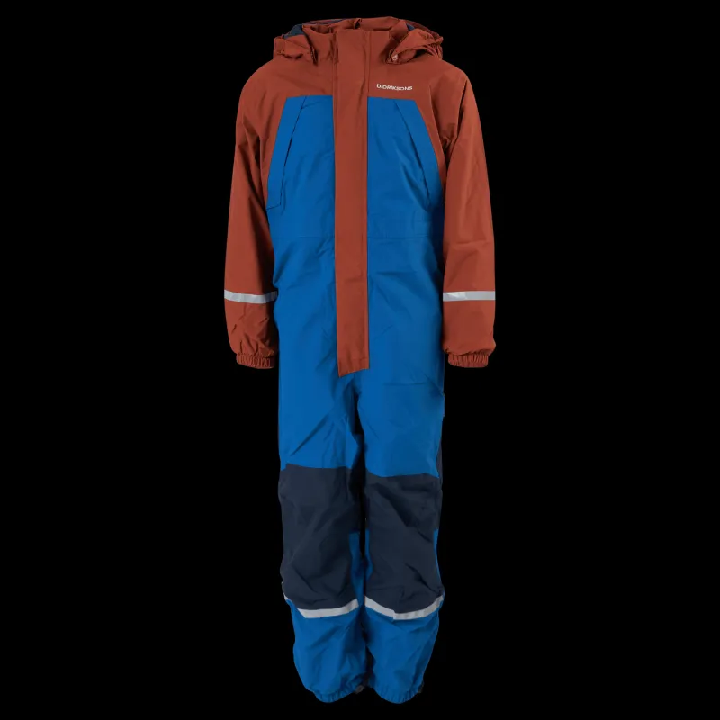 Sale Didriksons Zeb Kids Coverall Classic Blue Blå