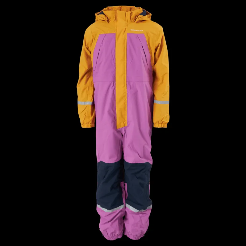 Didriksons Zeb Kids Coverall Radiant Purple Flerfärgad Clearance
