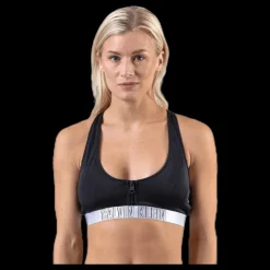 Calvin Klein Zip Bralette-Rp Black Svart Best