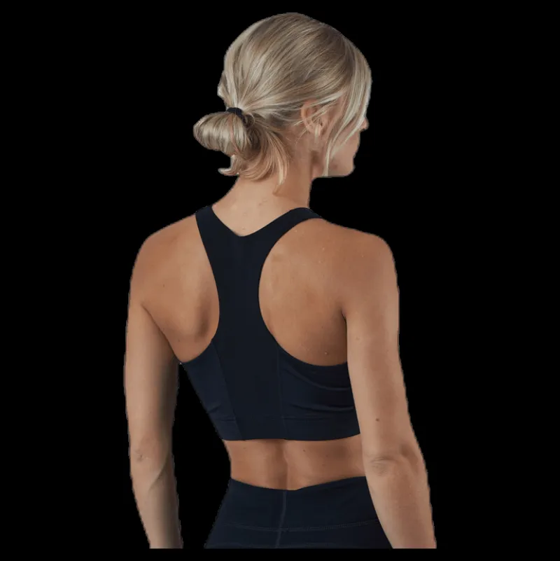 BLACC Zip Sports Bra Black Svart Online