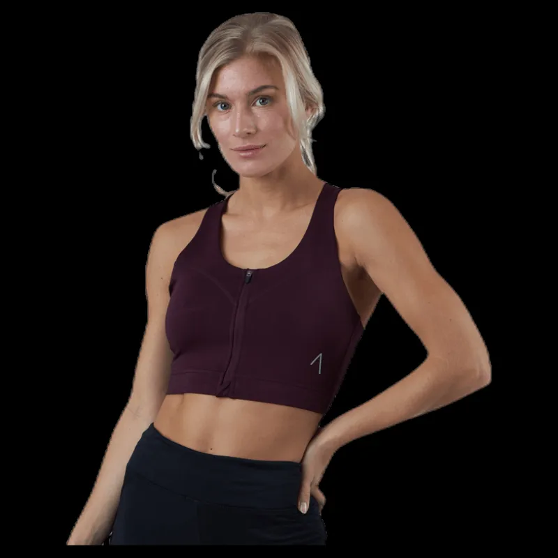Online BLACC Zip Sports Bra Red Röd