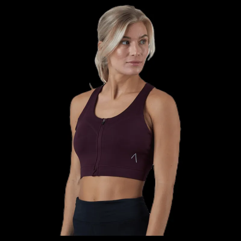 Online BLACC Zip Sports Bra Red Röd