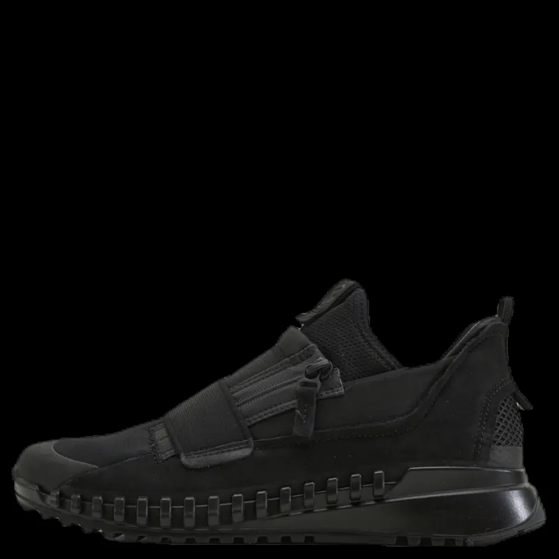 Outlet ECCO Zipflex Slip-On Black Svart