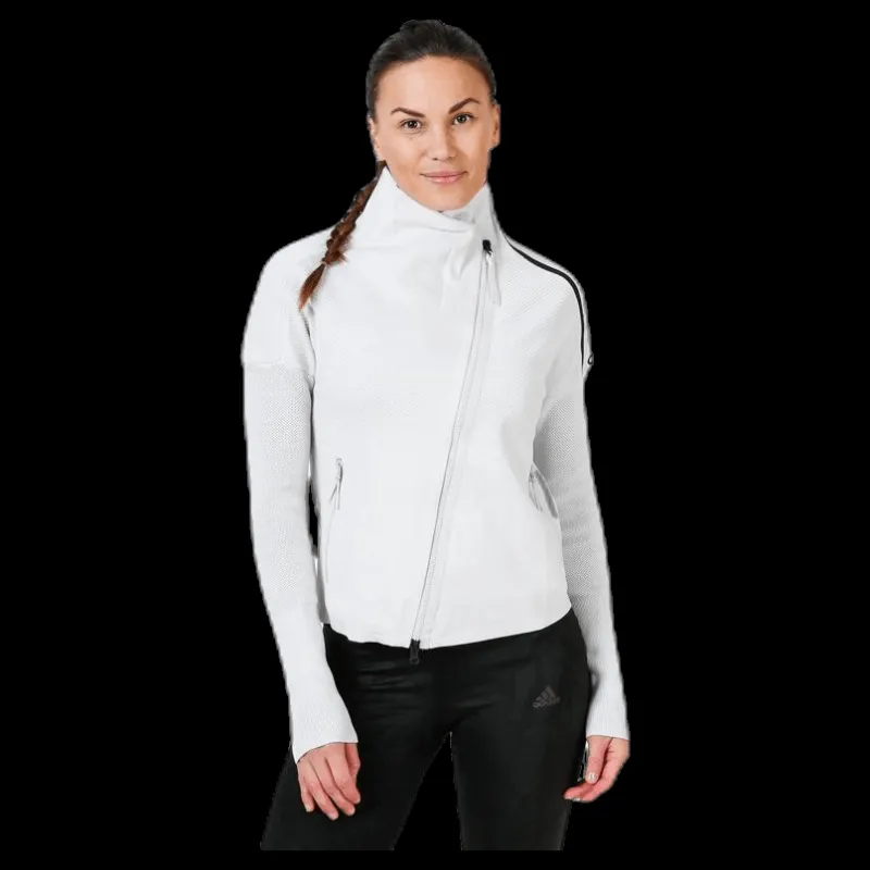 adidas ZNE HTR Primeknit Jacket White Vit Online