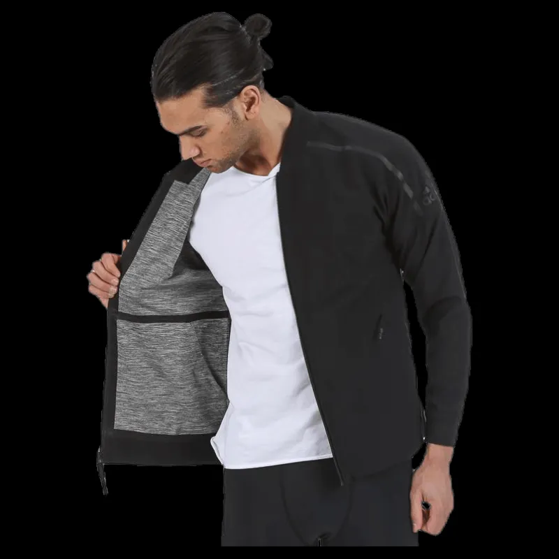 Best adidas ZNE Reversible Jacket Black Grå