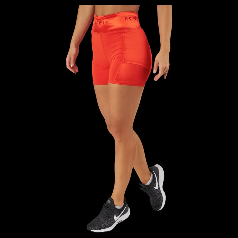 BOW19 Zoe Hotpants Red Metallic Orange Clearance